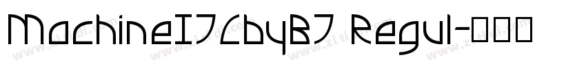 MachineITCbyBT Regul字体转换